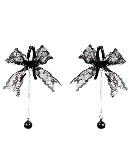 Rimba – Pinzas para Pezones con Encaje y Cascabel