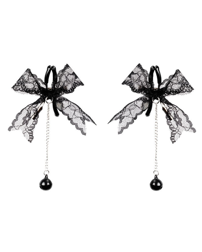 Rimba – Pinzas para Pezones con Encaje y Cascabel